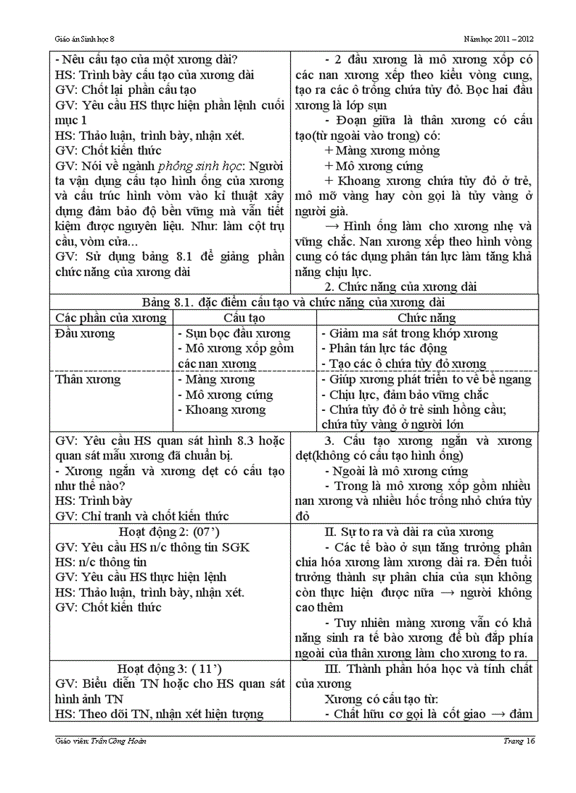 image for page Giao an sinh 8 tron bo hoc ki I