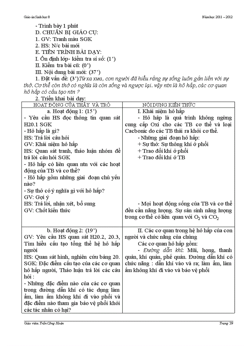 image for page Giao an sinh 8 tron bo hoc ki I