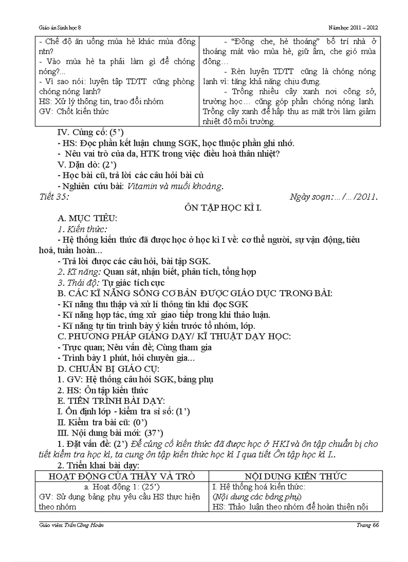 image for page Giao an sinh 8 tron bo hoc ki I