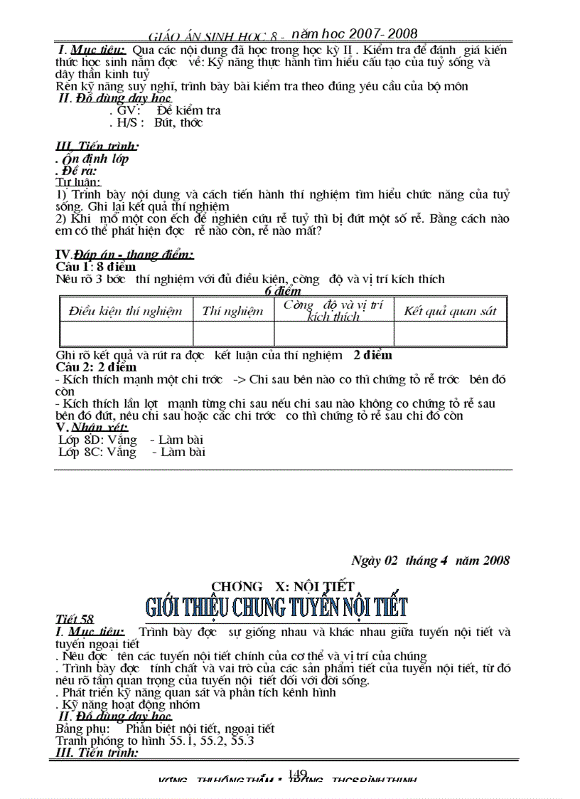 image for page Giao an sinh 8 tron bo theo chuong trinh moi rar