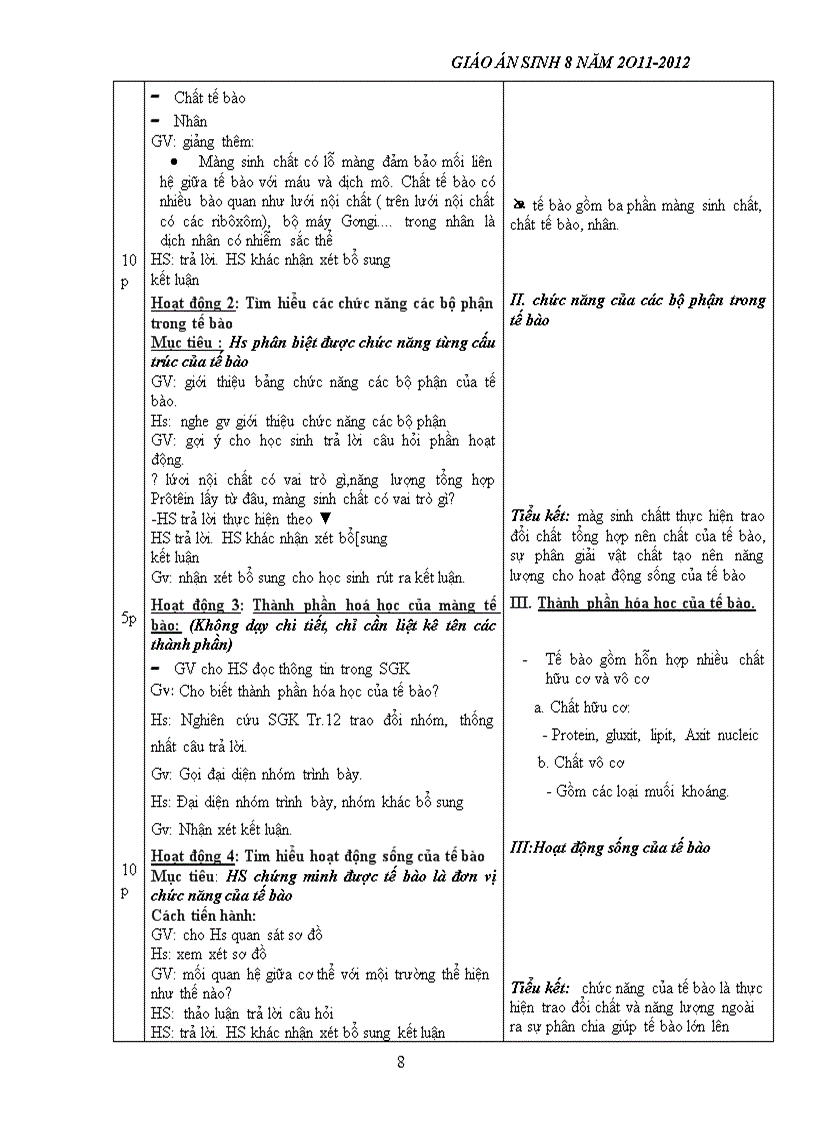 image for page Giáo án sinh 8 trọn bộ