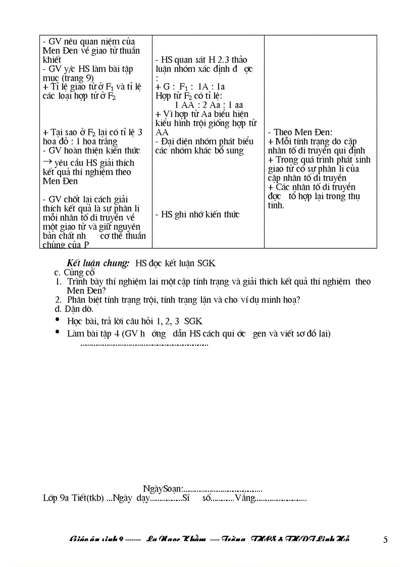 image for page Giao an sinh 9 3 cot