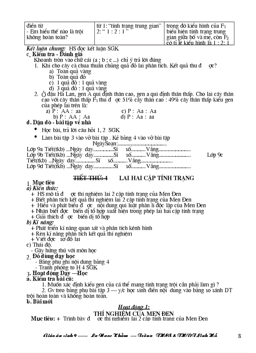 image for page Giao an sinh 9 3 cot