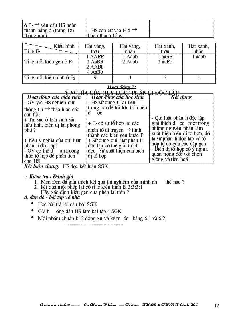 image for page Giao an sinh 9 3 cot