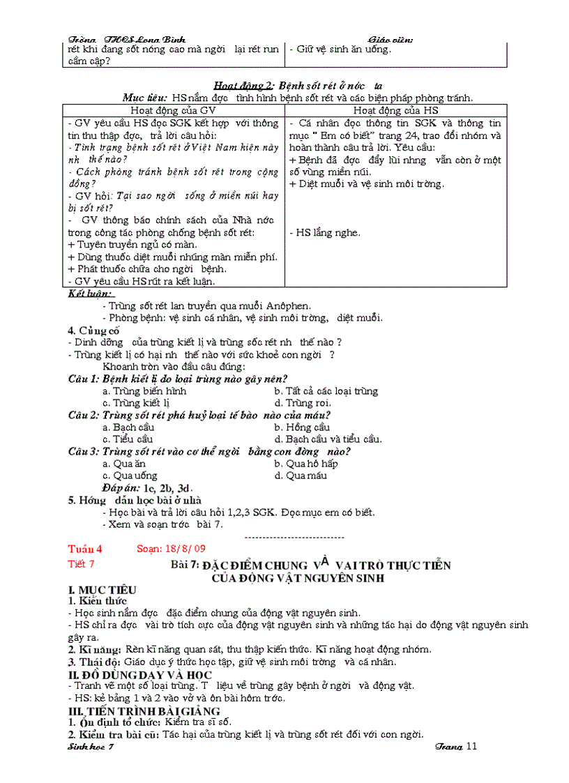 image for page Giao an Sinh hc 7 Co Tich Hop MT