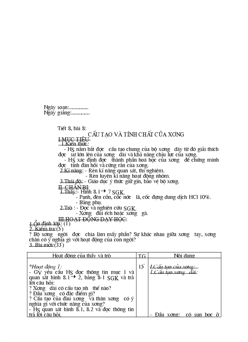 image for page Giao an sinh hoc 8 bach thi men