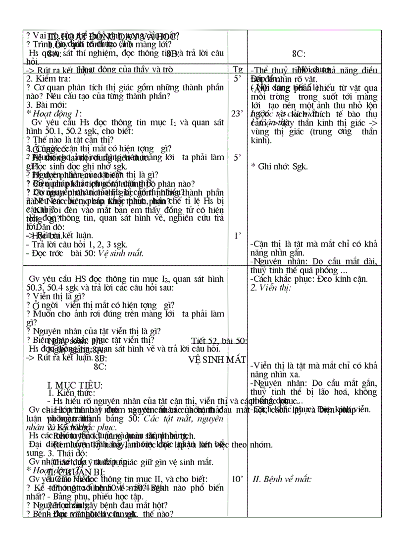 image for page Giao an sinh hoc 8 bach thi men