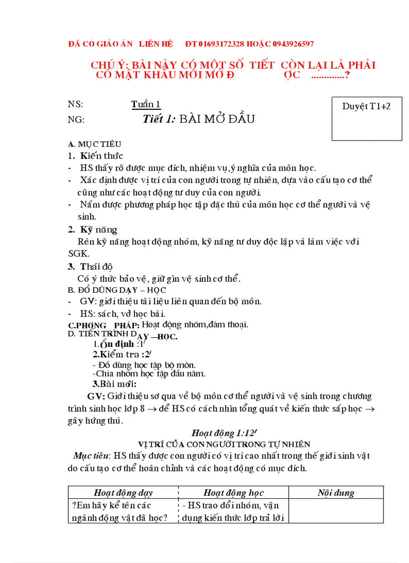 image for page Giáo án Sinh học 8 cả năm chuẩn KTKN 3 cột