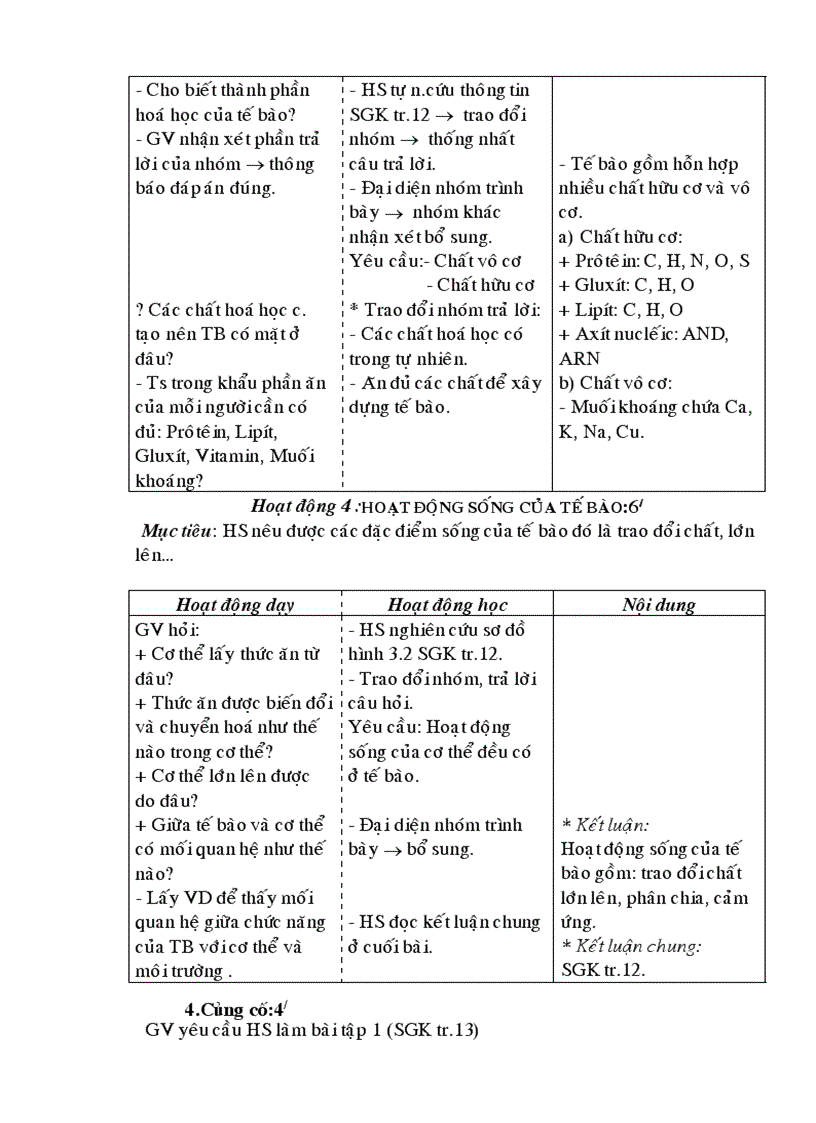 image for page Giáo án Sinh học 8 cả năm chuẩn KTKN 3 cột