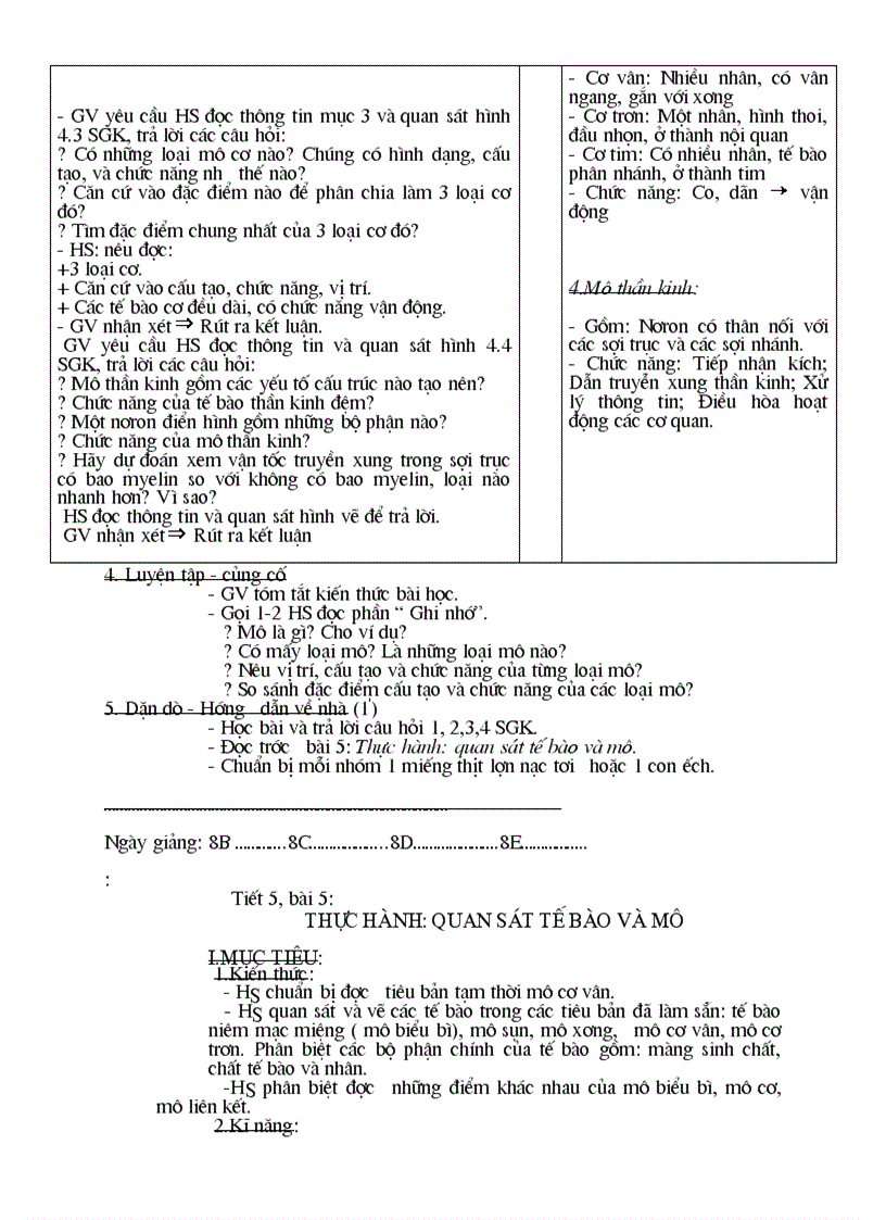 image for page Giáo án sinh học 8 chi tiết