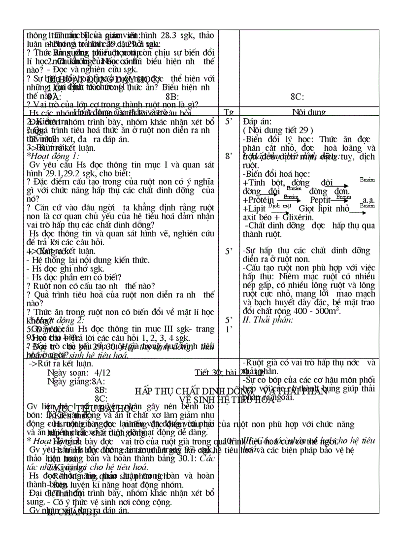 image for page Giáo án sinh học 8 chi tiết