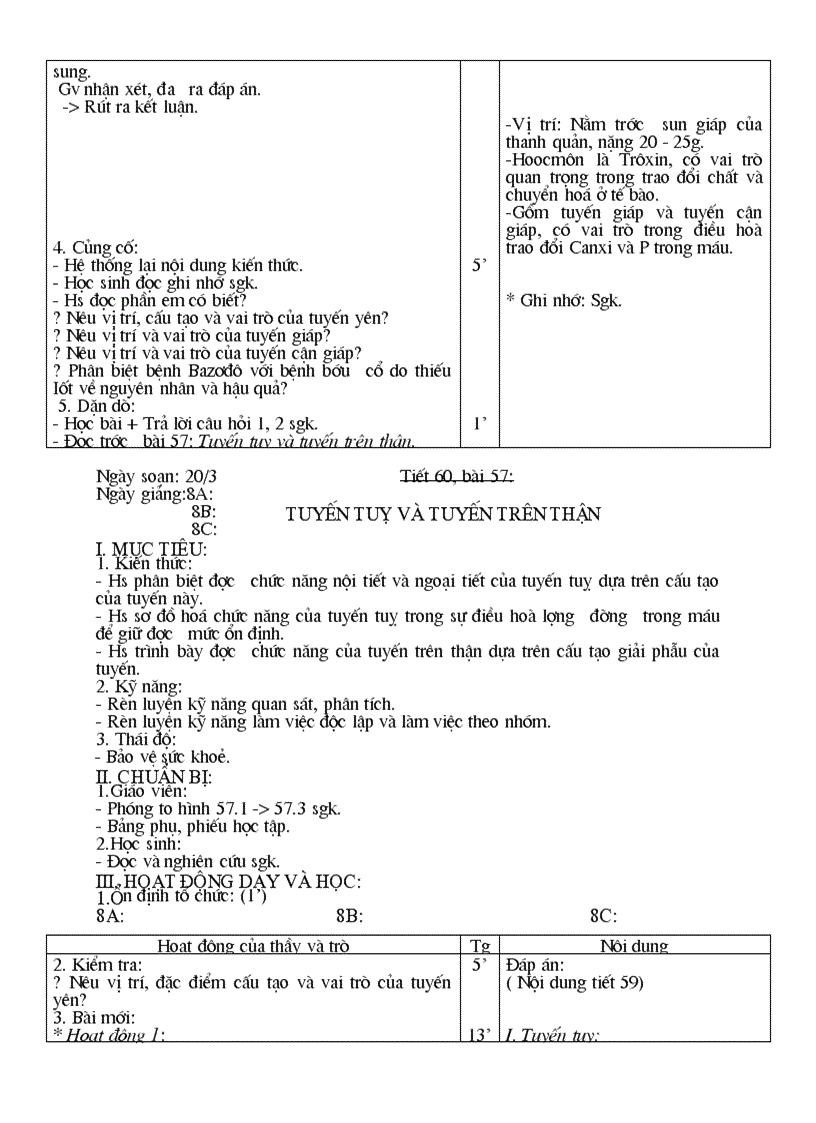 image for page Giáo án sinh học 8 chi tiết