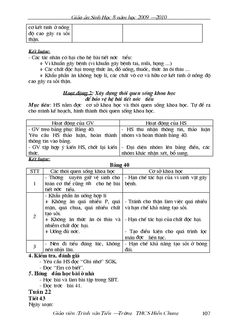 image for page Giao án sinh học 8 đẹp chi tiết