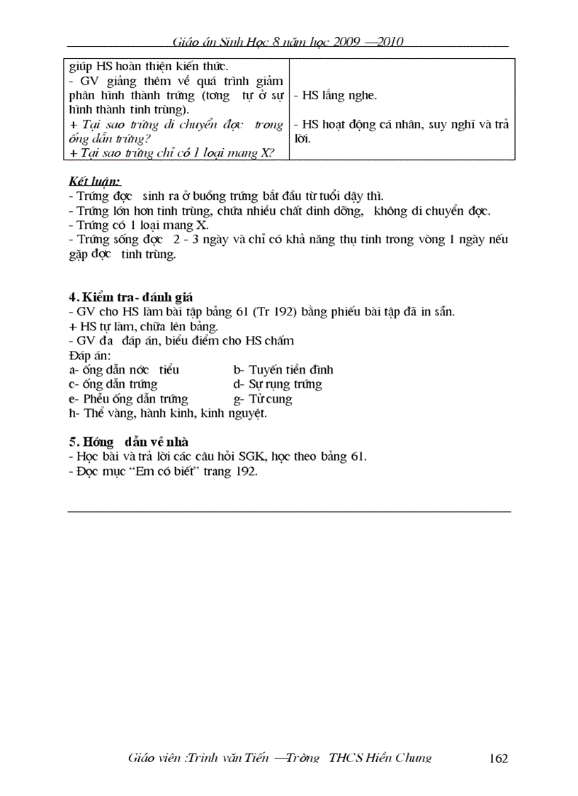 image for page Giao án sinh học 8 đẹp chi tiết