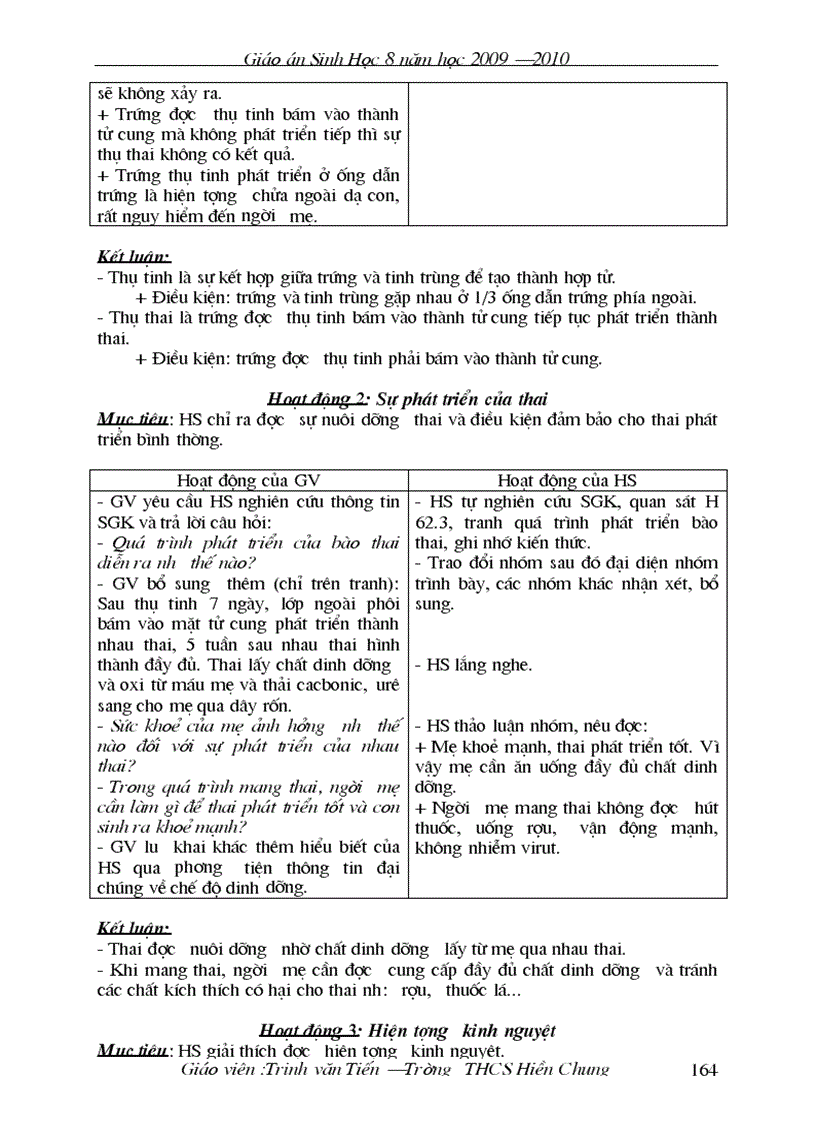 image for page Giao án sinh học 8 đẹp chi tiết