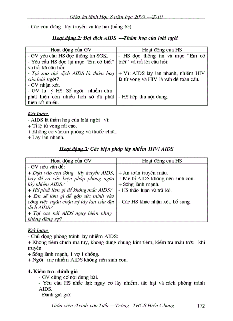 image for page Giao án sinh học 8 đẹp chi tiết