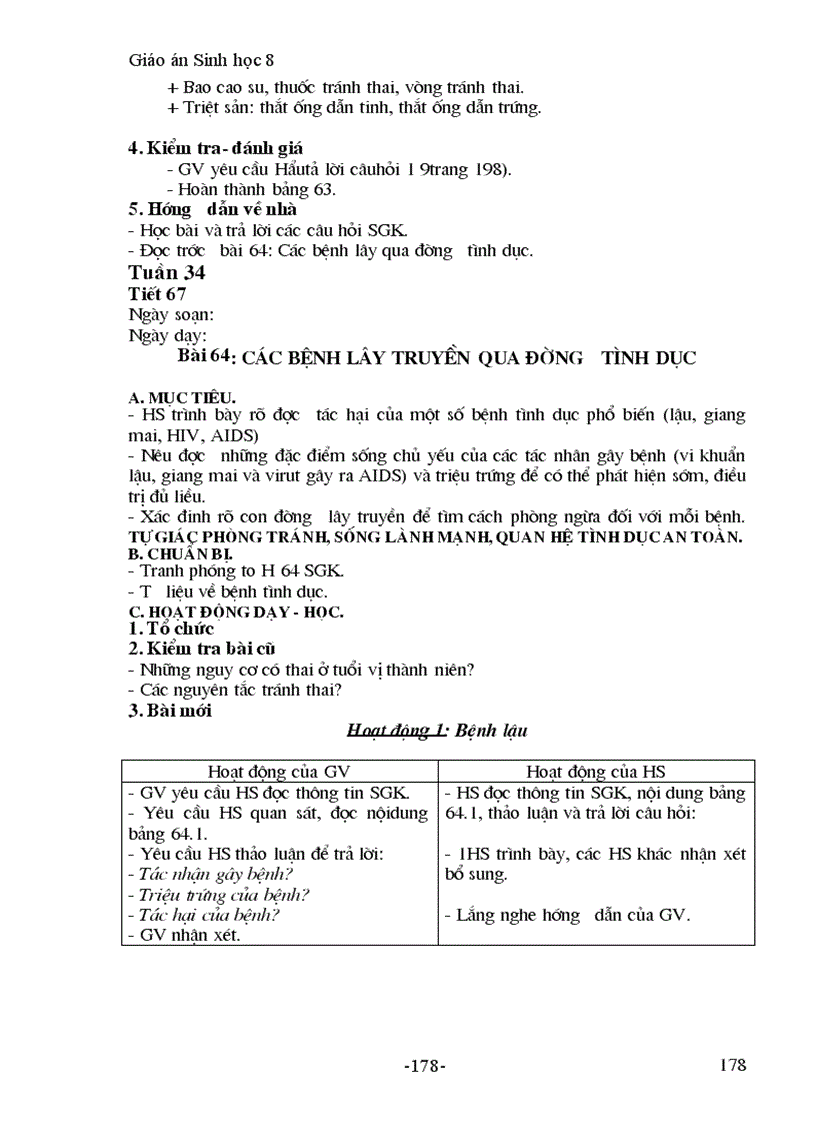 image for page Giáo án Sinh học 8 Hay