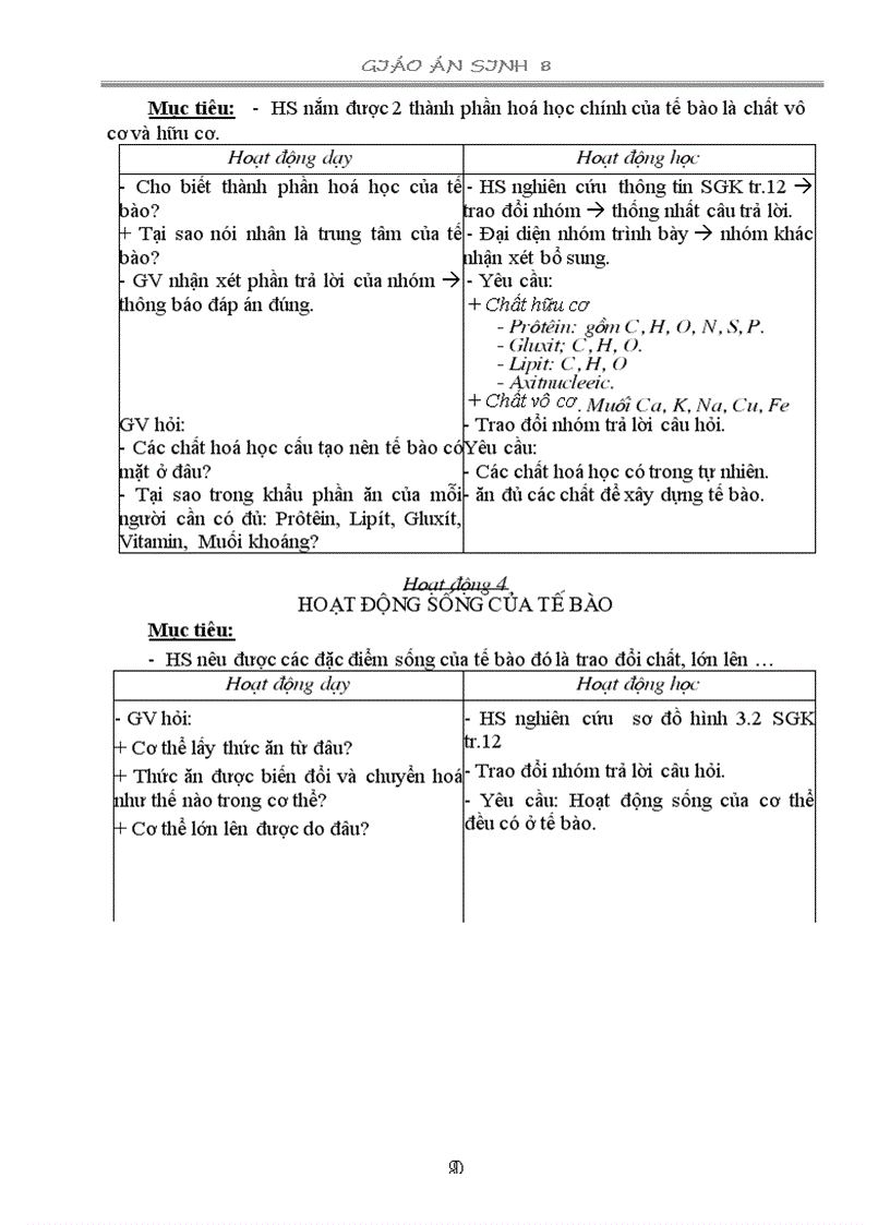 image for page Giáo án sinh học 8 tập 1