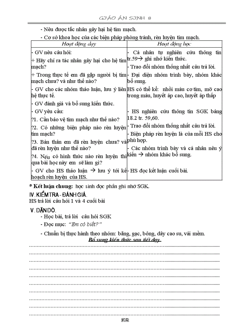 image for page Giáo án sinh học 8 tập 1