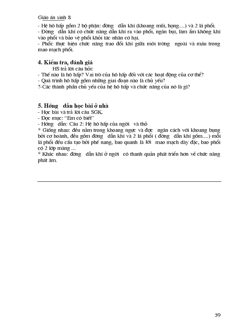 image for page Giáo án Sinh học 8 Trọn bộ