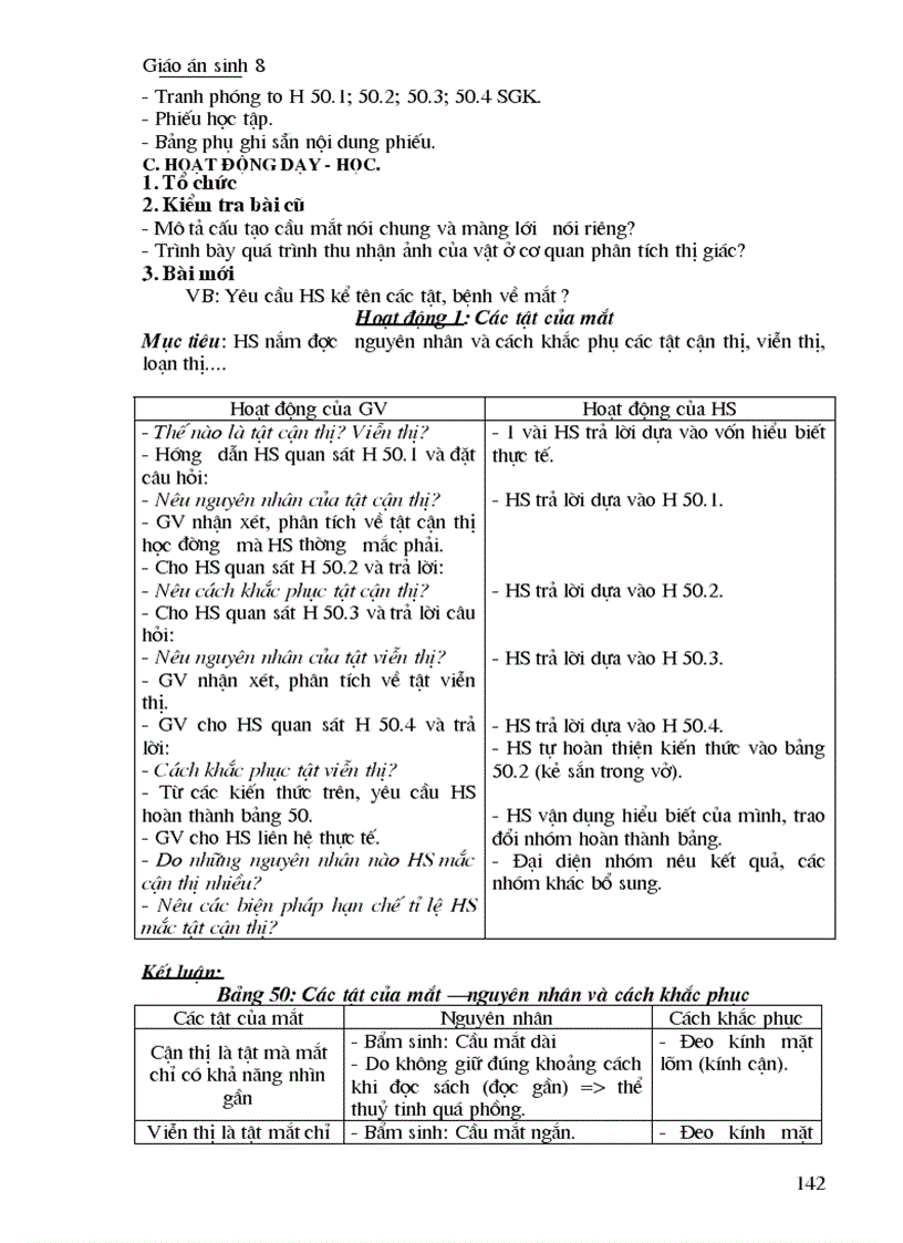 image for page Giáo án Sinh học 8 Trọn bộ