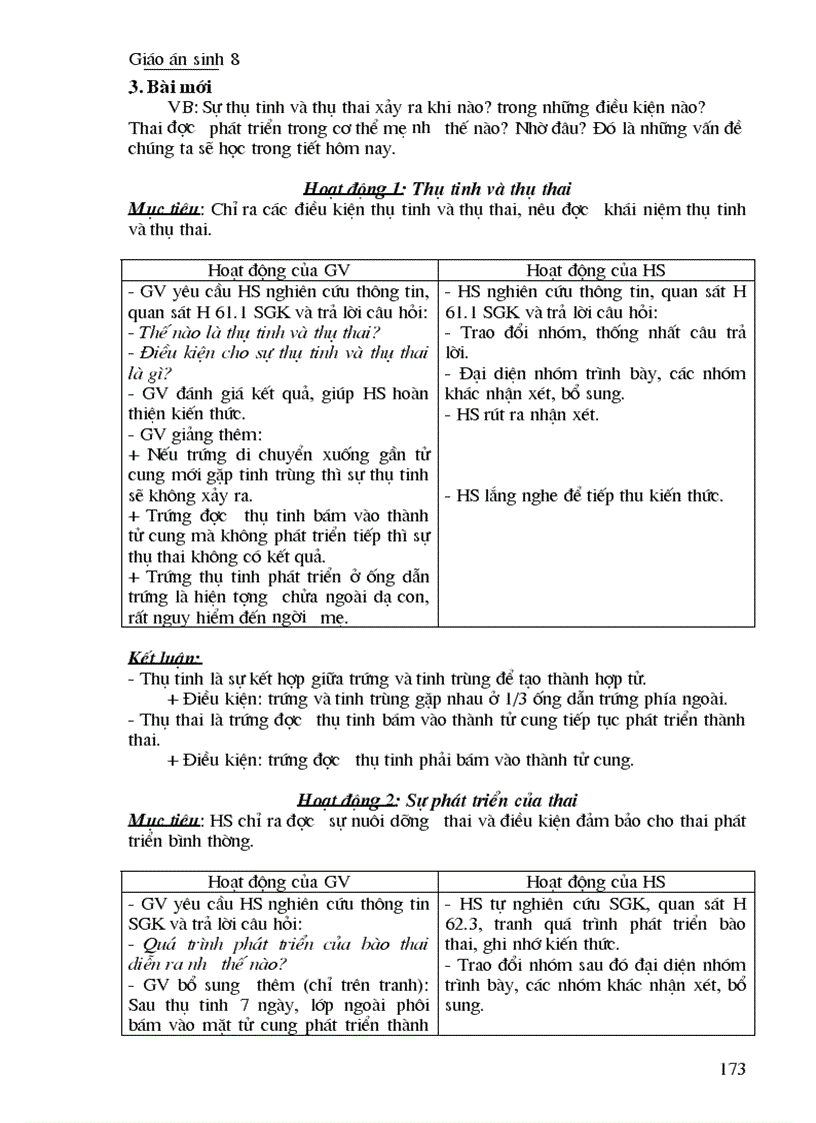 image for page Giáo án Sinh học 8 Trọn bộ