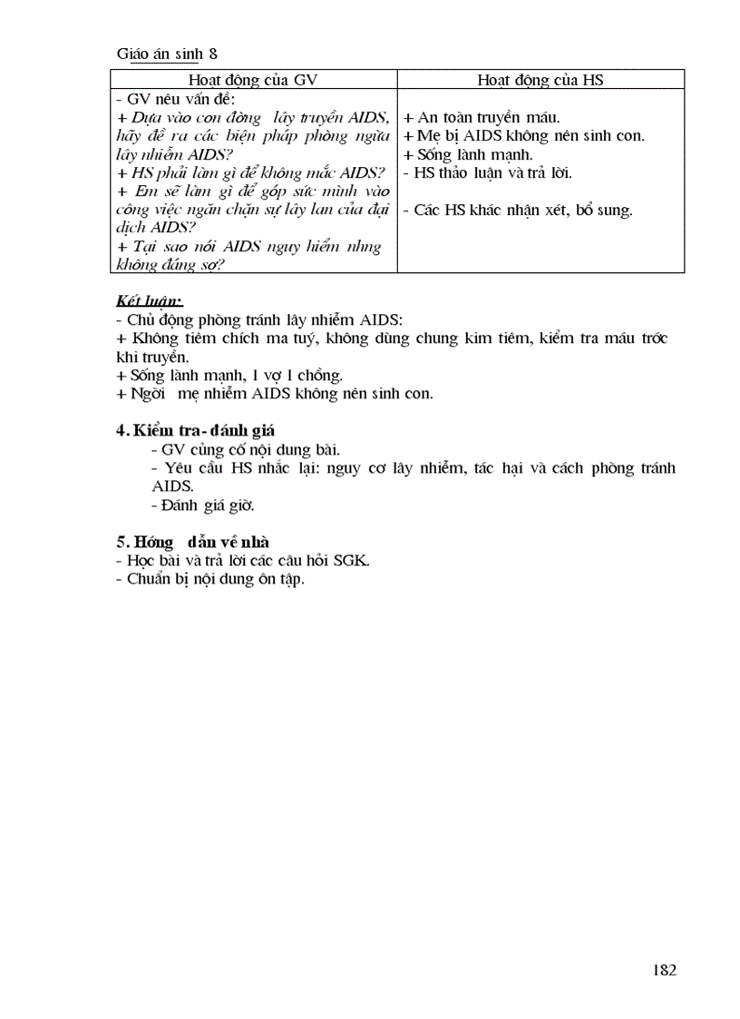 image for page Giáo án Sinh học 8 Trọn bộ