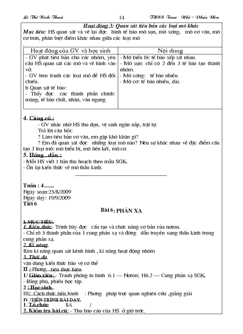 image for page Giao an sinh hoc lop 8 nam hoc 2009 2010
