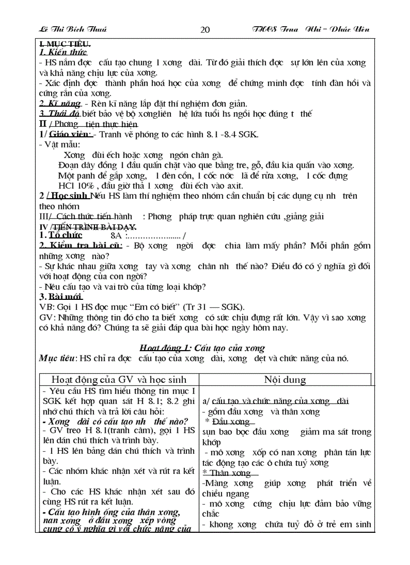 image for page Giao an sinh hoc lop 8 nam hoc 2009 2010