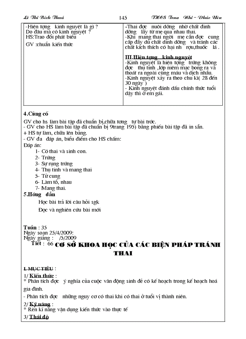 image for page Giao an sinh hoc lop 8 nam hoc 2009 2010