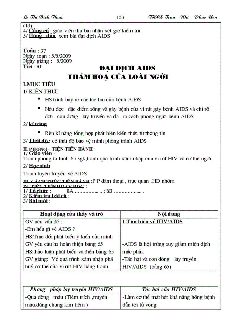 image for page Giao an sinh hoc lop 8 nam hoc 2009 2010