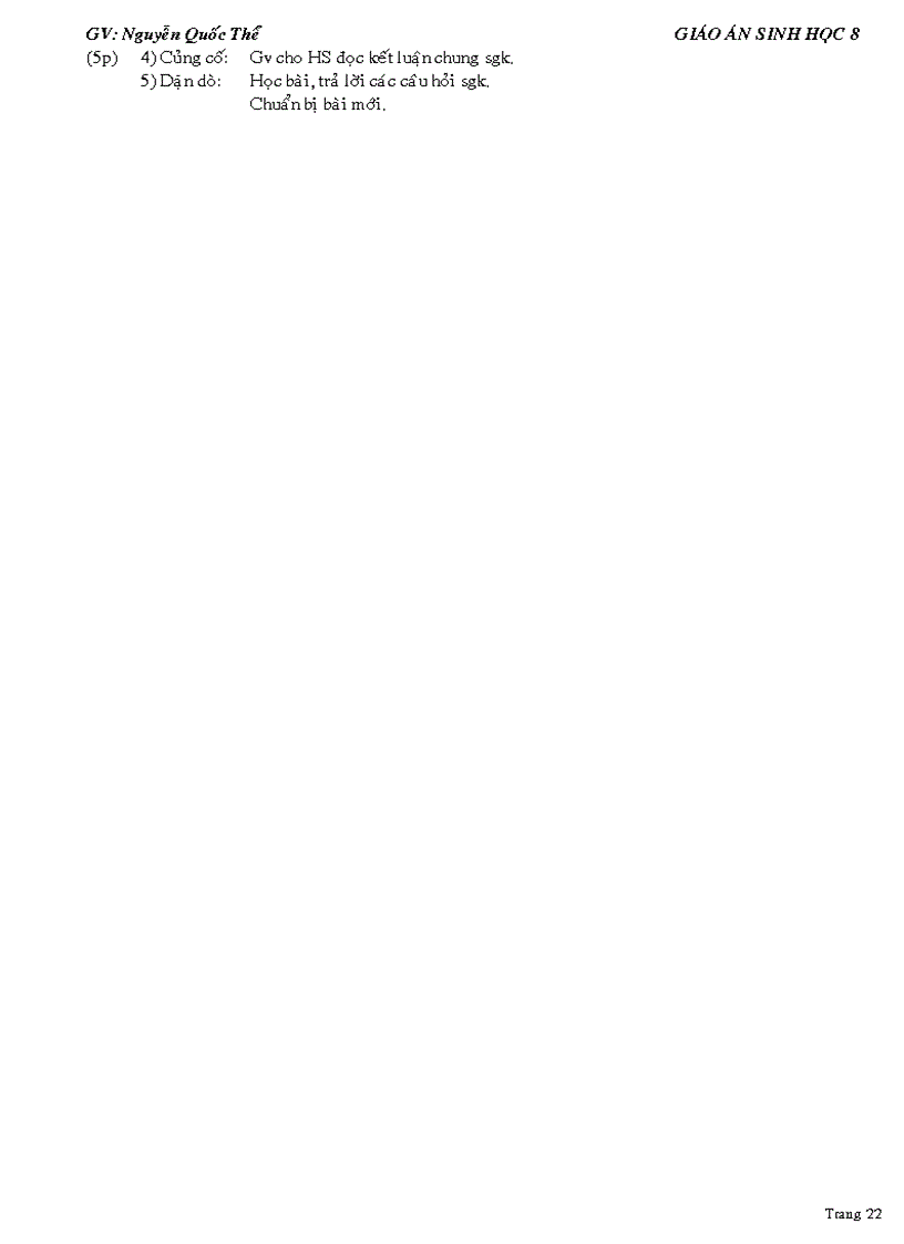 image for page Giao an Sinh hoc8 HK2 09