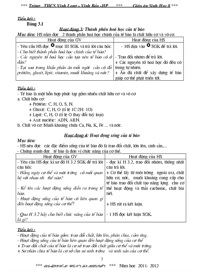 image for page Giao an sinh8 2012