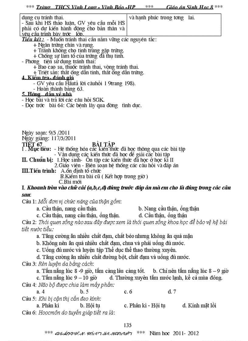 image for page Giao an sinh8 2012