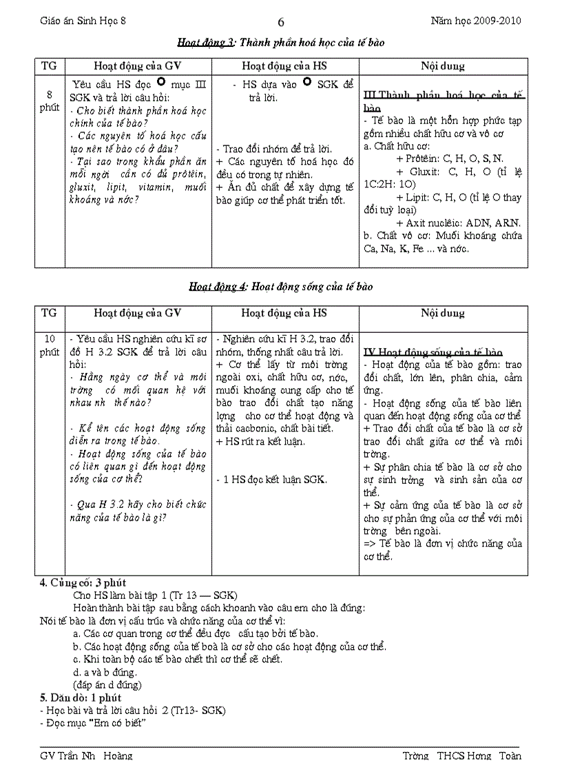 image for page Giao an sinh8 4cot