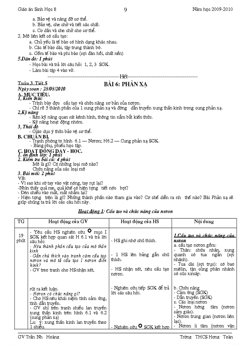 image for page Giao an sinh8 4cot