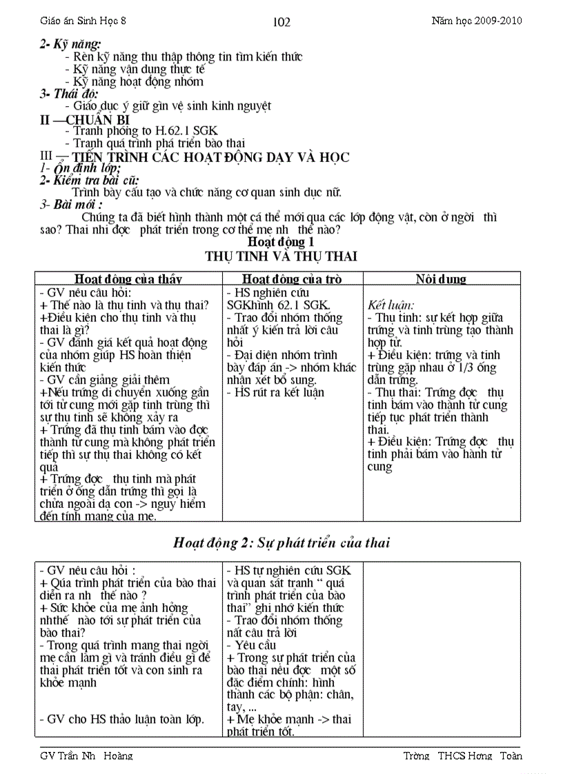 image for page Giao an sinh8 4cot