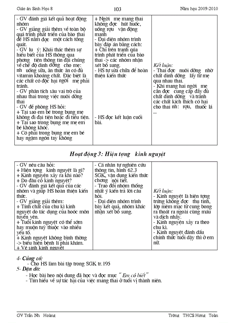 image for page Giao an sinh8 4cot