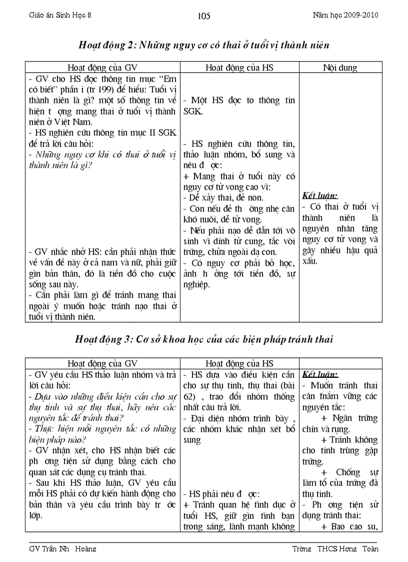 image for page Giao an sinh8 4cot