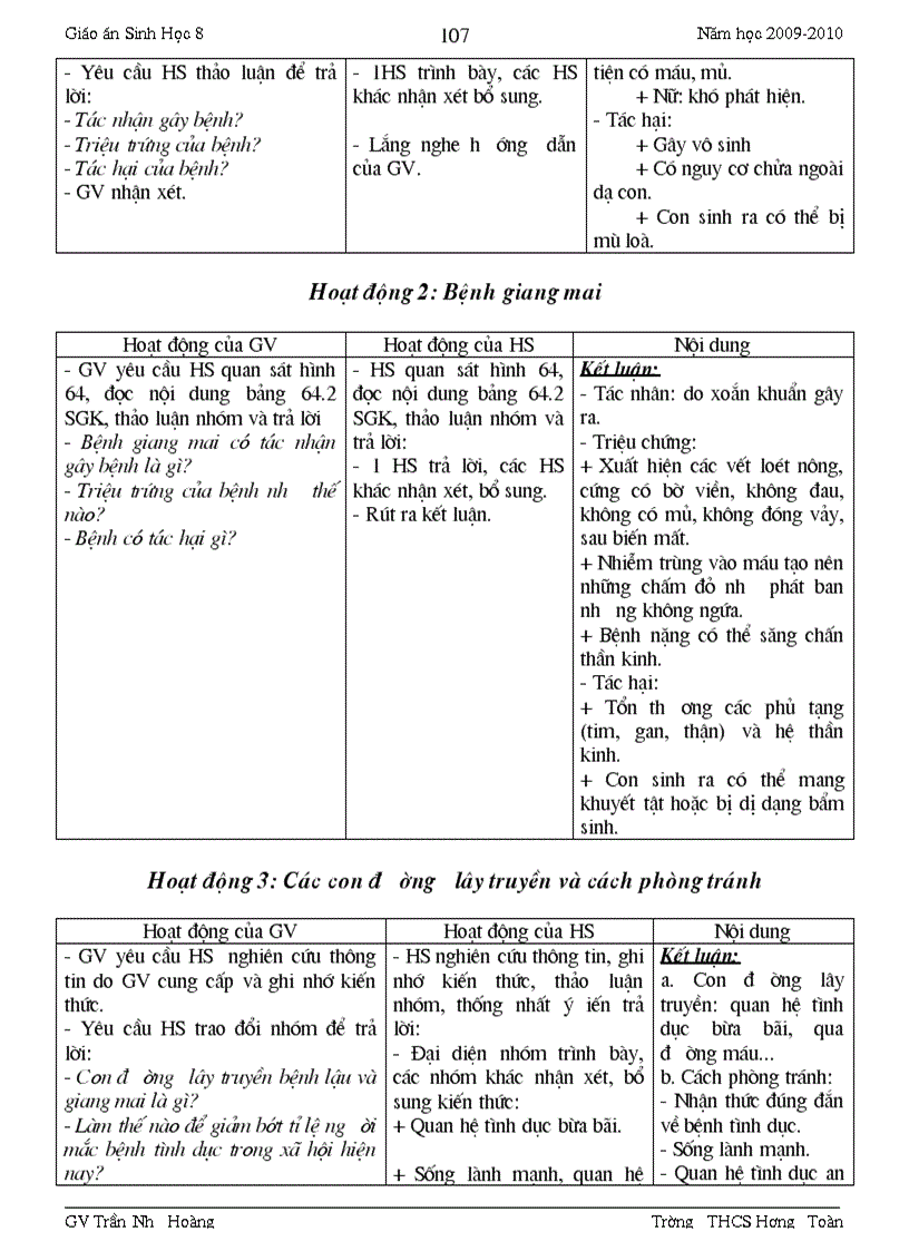 image for page Giao an sinh8 4cot