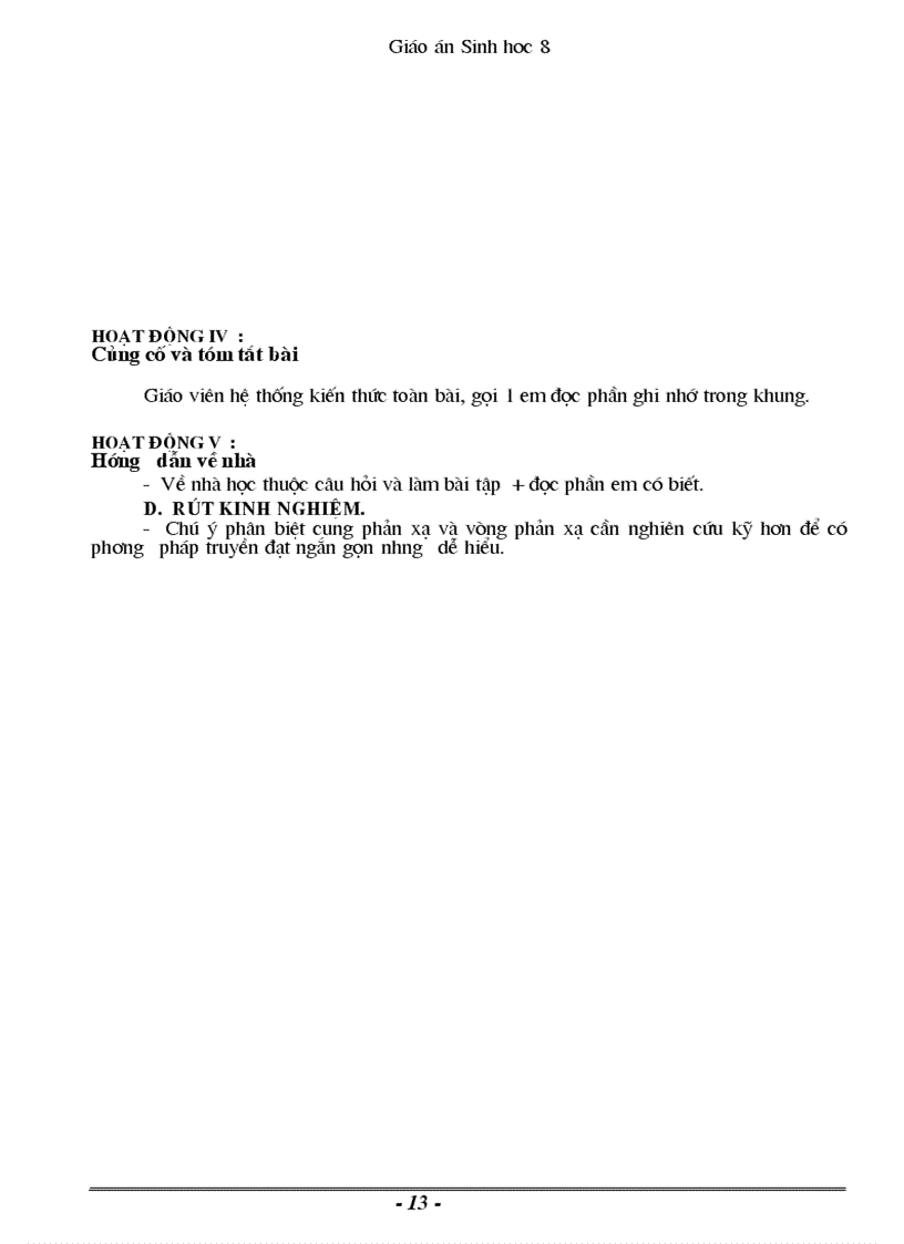 image for page Giáo án sinh 8 đầy đủ 1