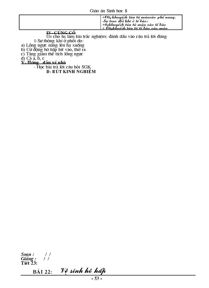 image for page Giáo án sinh 8 đầy đủ 1