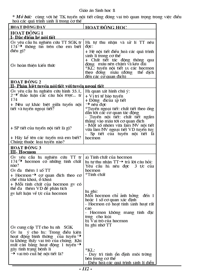 image for page Giáo án sinh 8 đầy đủ 1