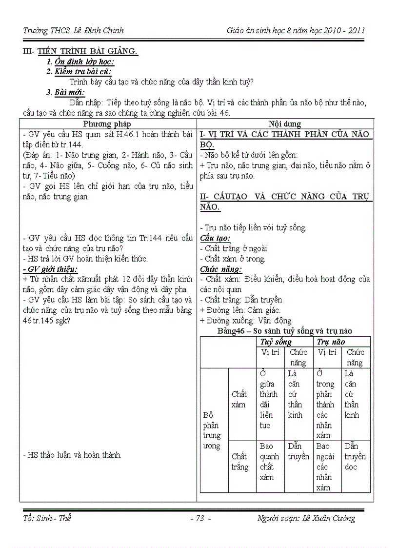 image for page Giáo án sinh học 8 trọn bộ 1