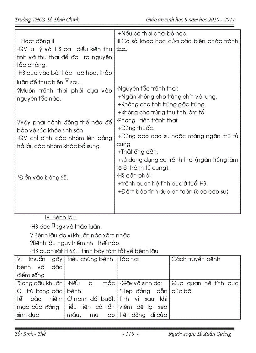 image for page Giáo án sinh học 8 trọn bộ 1