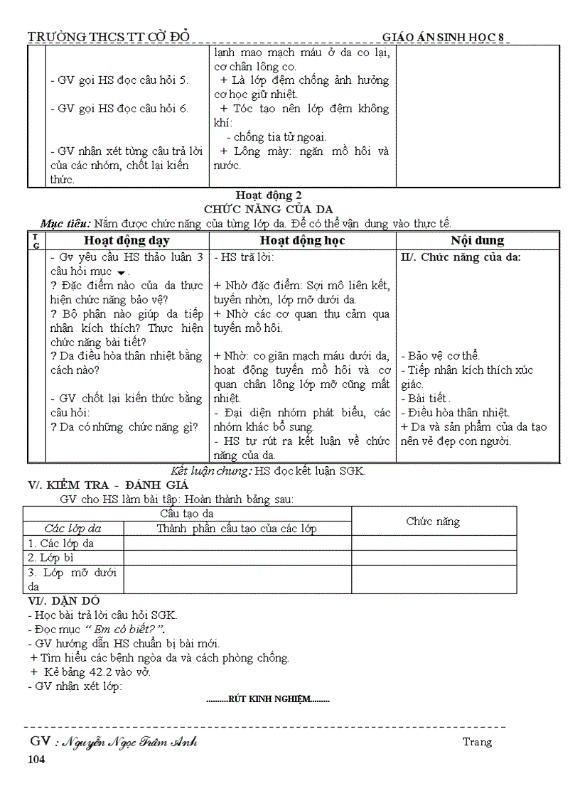 image for page Giáo án sinh học 8 08 09