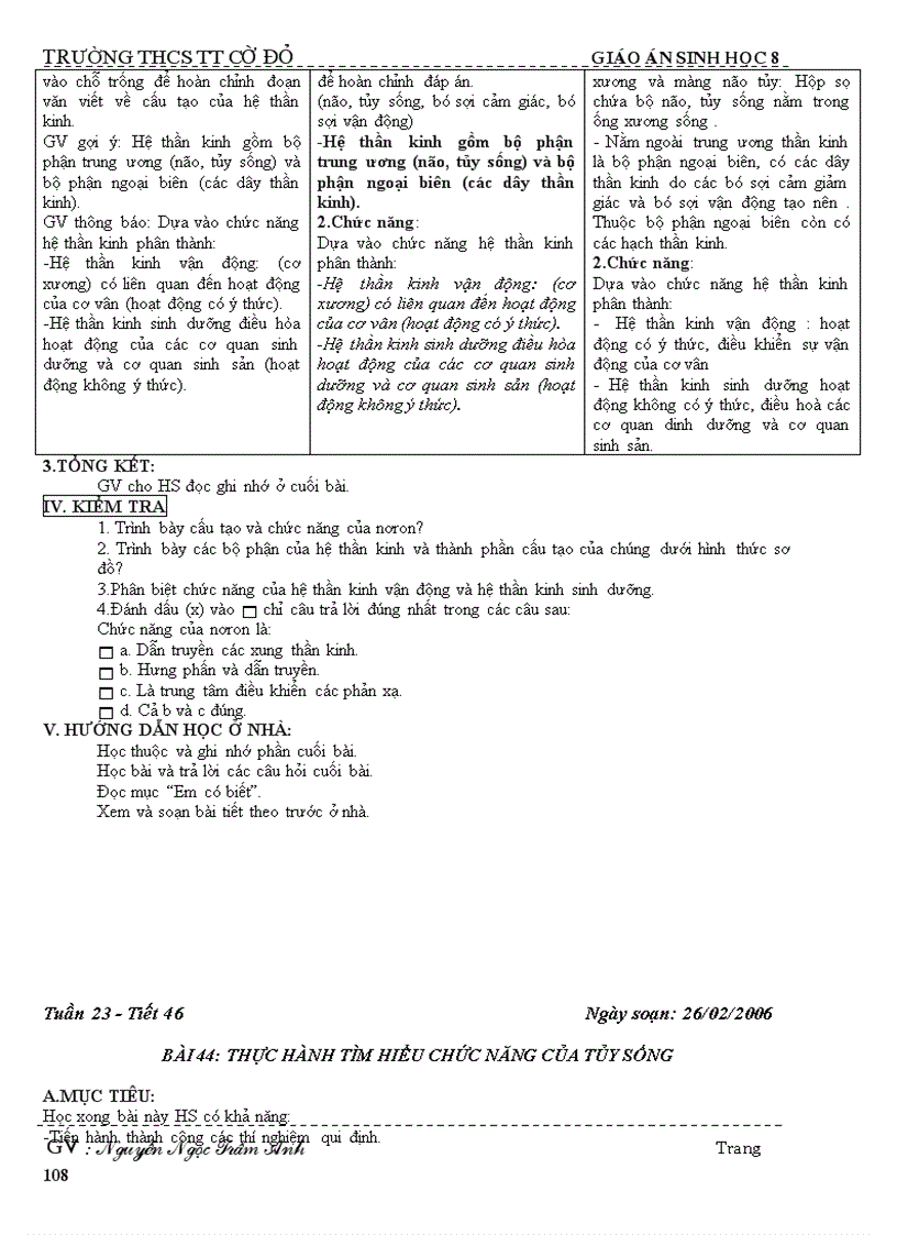 image for page Giáo án sinh học 8 08 09