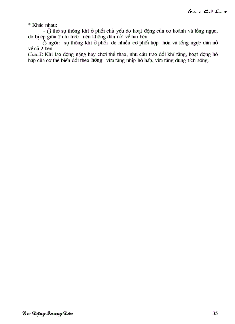 image for page Hô hấp và các cơ quan hô hấp Hoạt động hệ hô hấp