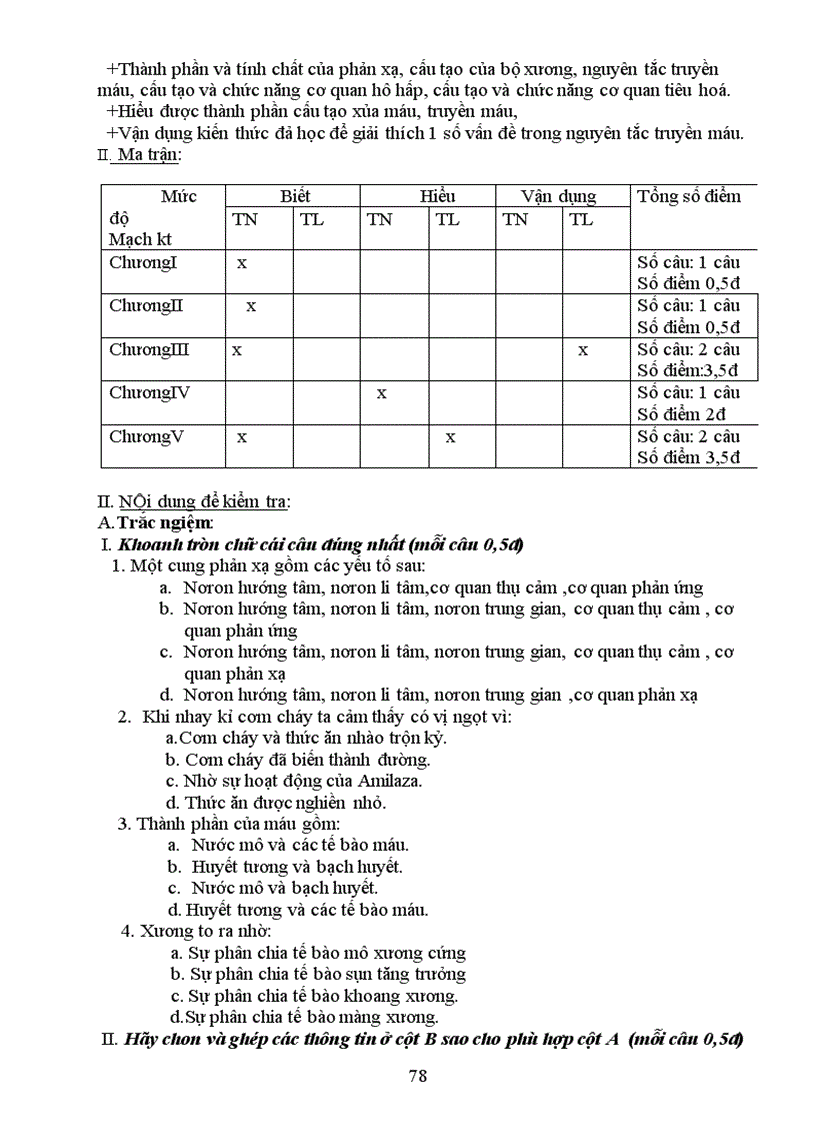 image for page Hoc kì I 4 cột