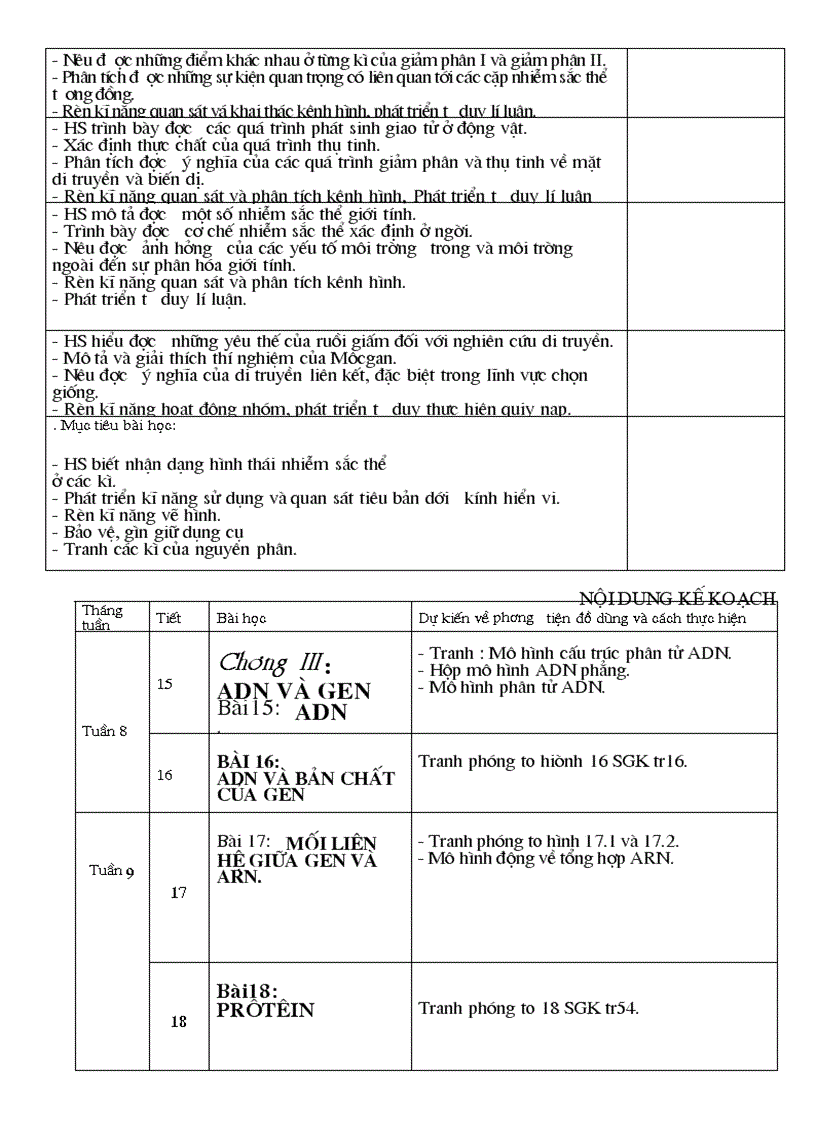 image for page Kế hoạch bộ môn sinh học 9